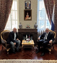 О встрече Посла России на Кипре М.М.Зязикова с президентом Федерации самбо Кипра Мариосом Андреу