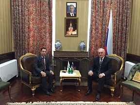 Ambassador Murat Ziazikov received Chargé d'Affaires of the Syrian Arab Republic Ammar Awad Ambassador Murat Ziazikov received Chargé d'Affaires of the Syrian Arab Republic Ammar Awad